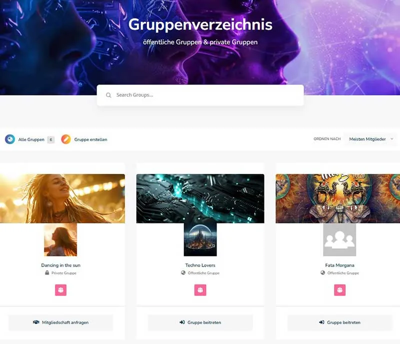 Mitgliedersuche